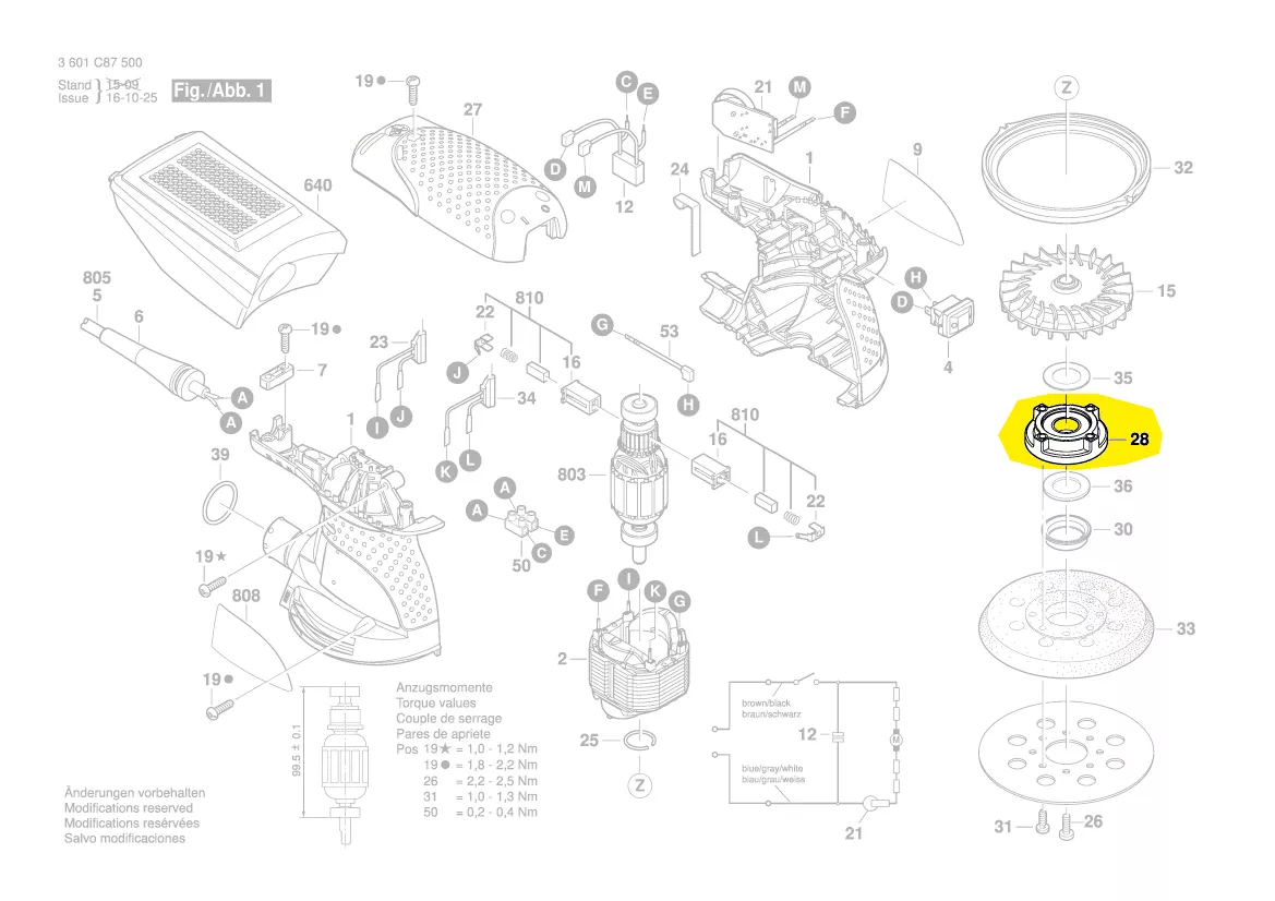 Flasque réf. 2 609 100 862 BOSCH